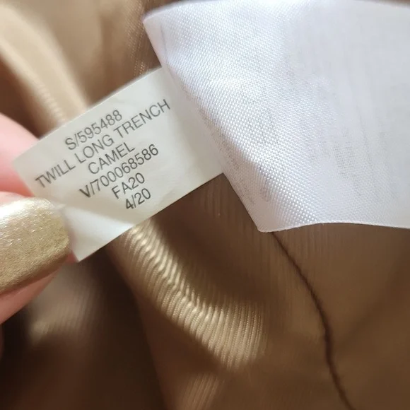 Banana Republic Twill Long Trench in Camel - Picture 7 of 7